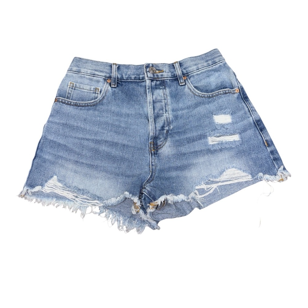 PacSun Vintage High Rise Distressed Denim Women Shorts Size 27